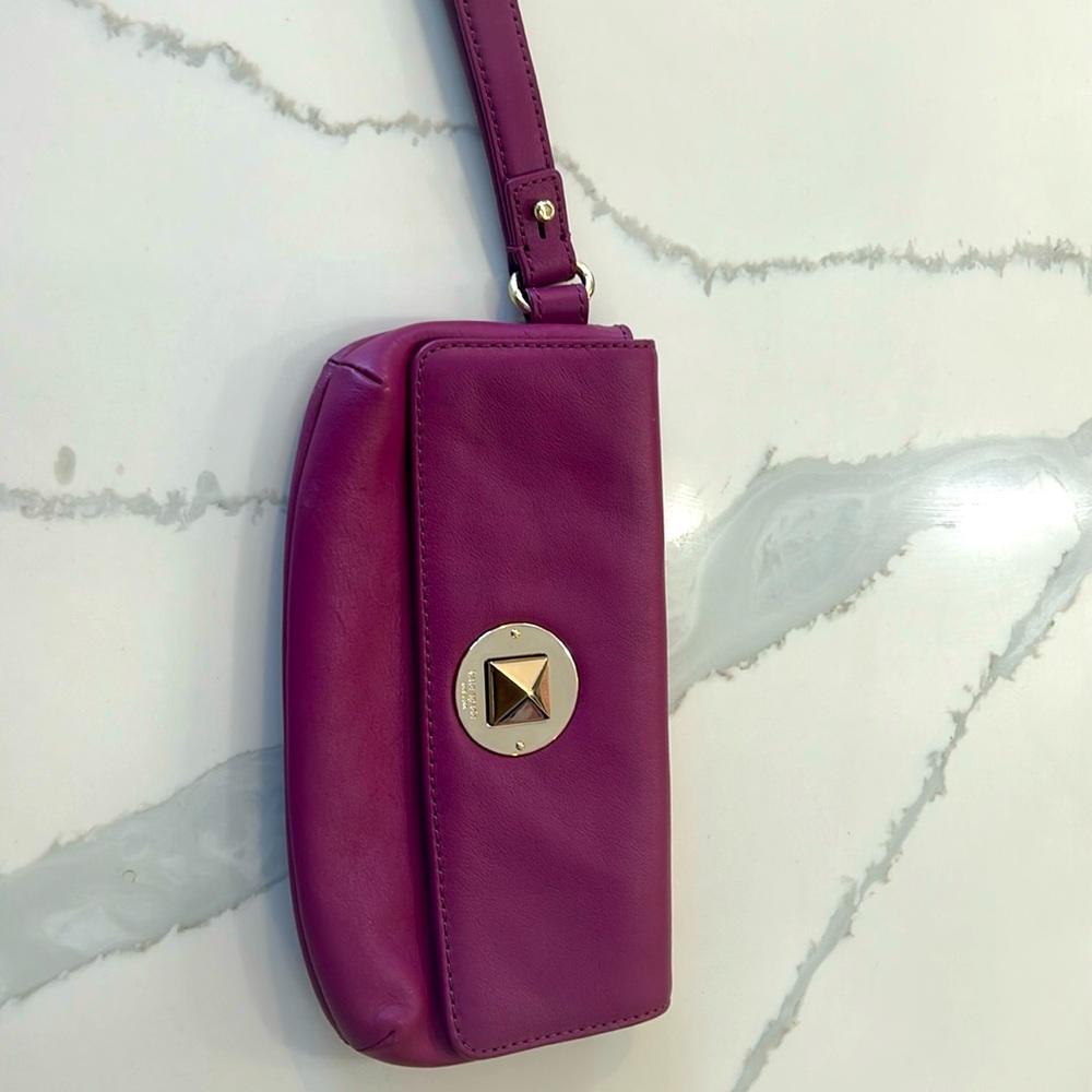 Kate Spade Purple Wallet Sleek Design Compact Size